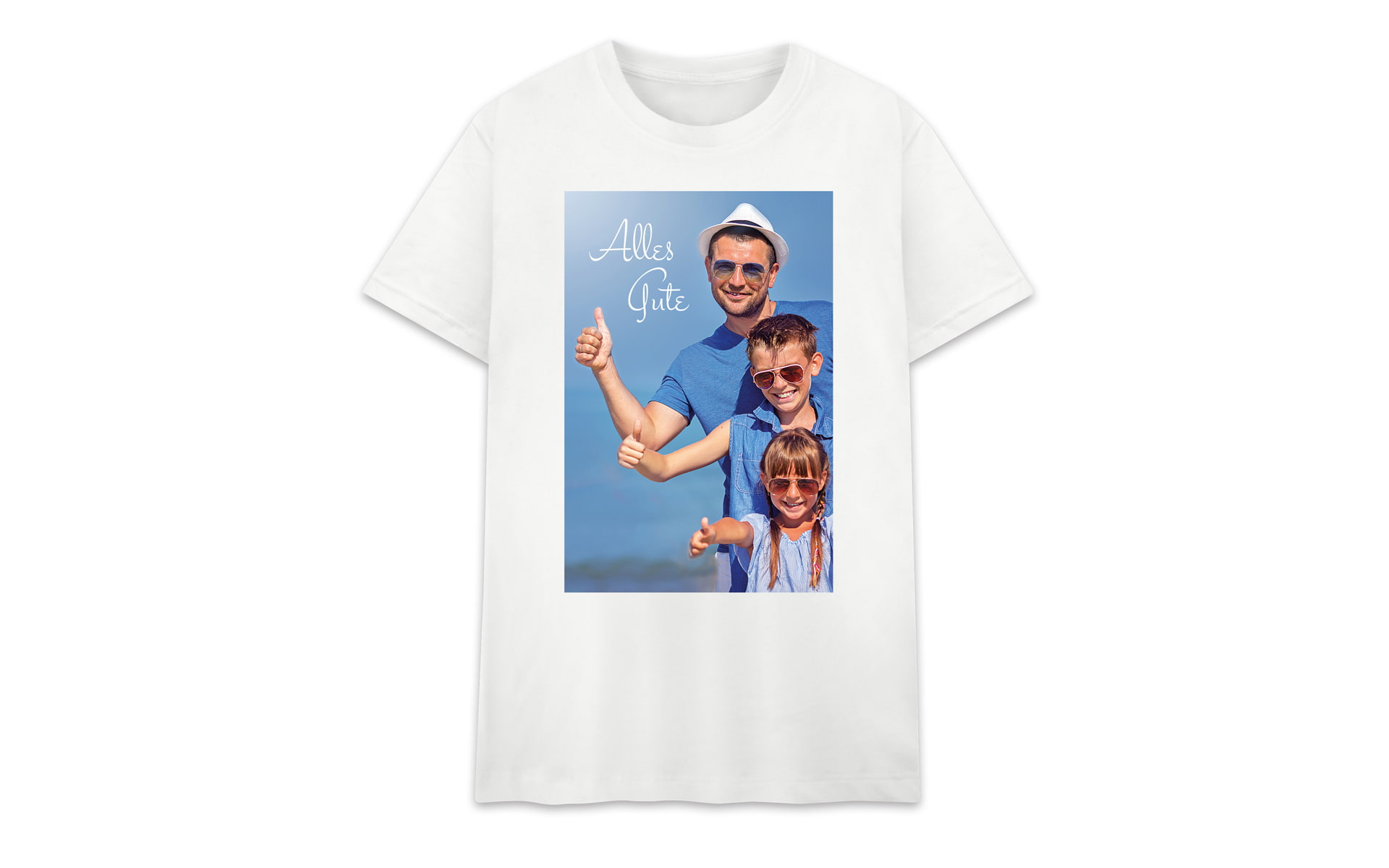 T-Shirt mit eigenem Foto gestalten