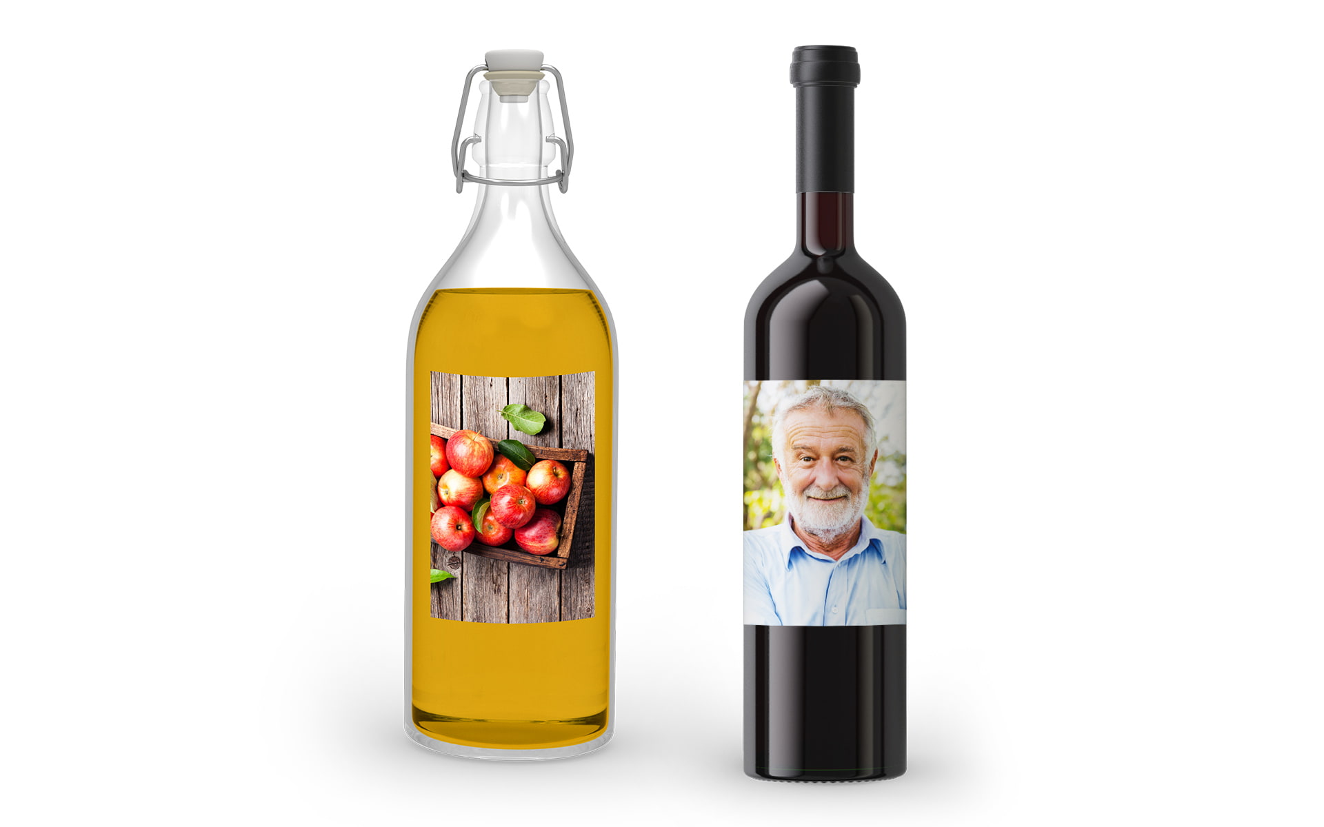 Etiketten erstellen: Weinetiketten & Flaschenetiketten bei HappyFoto