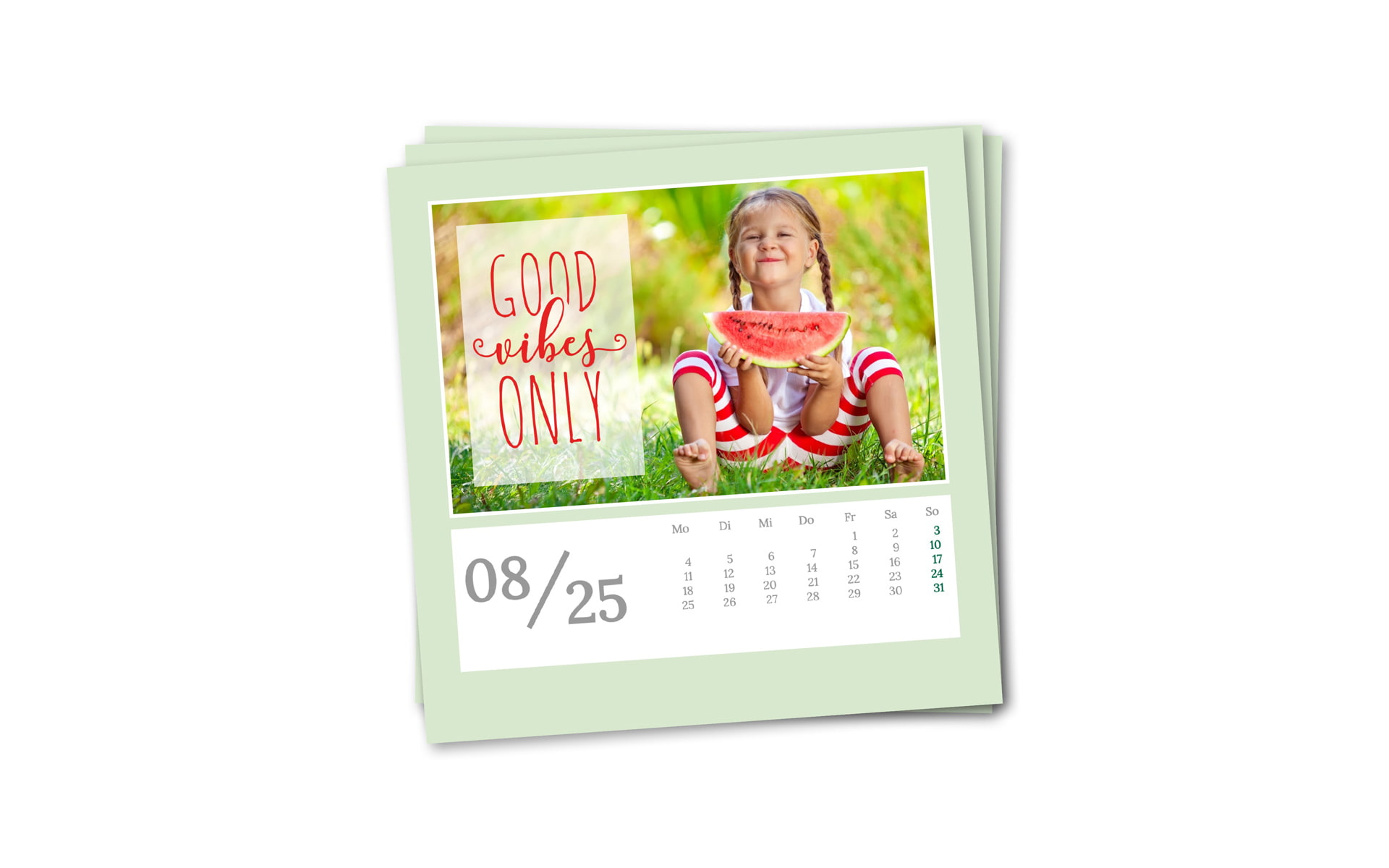 Fotokalender zum Aufstellen selbst gestalten bei HappyFoto