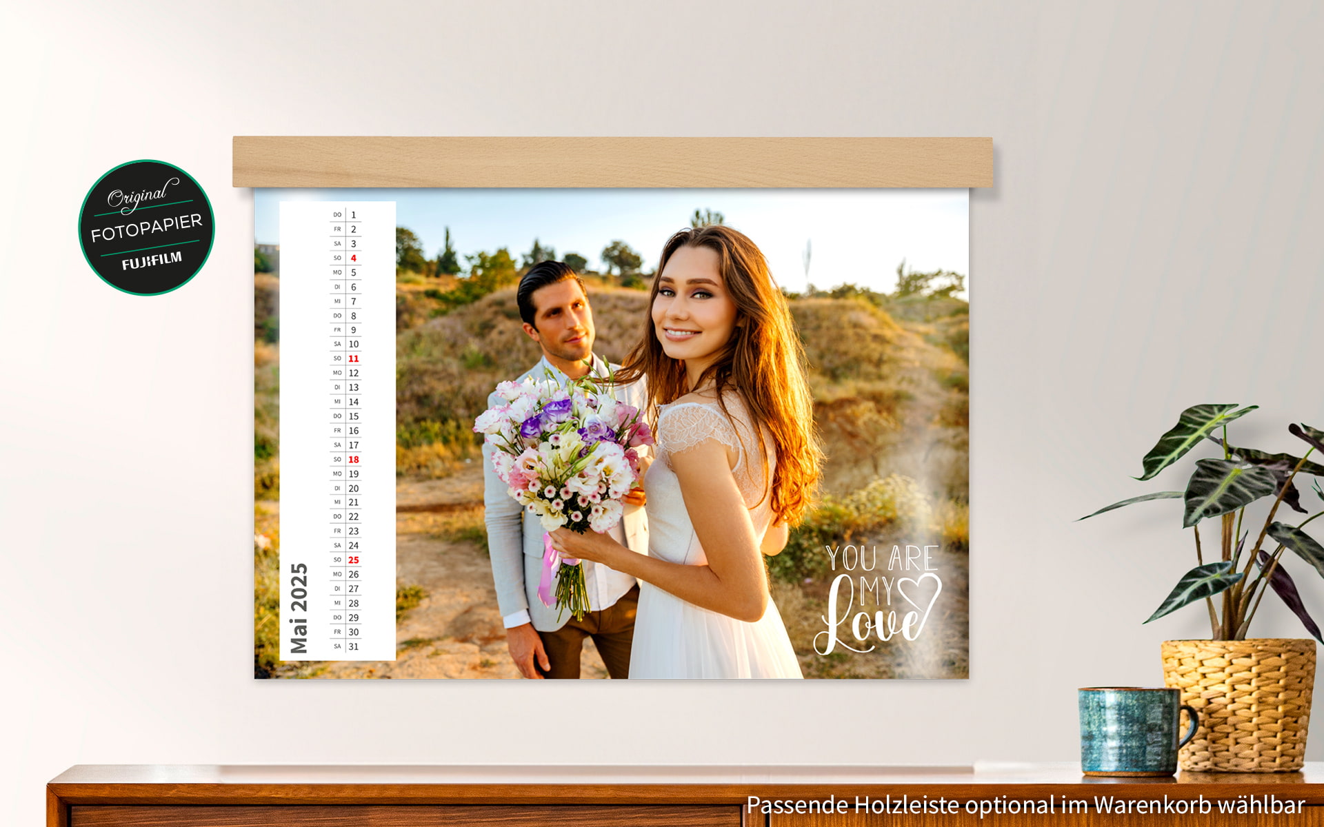 echtFoto-Wandkalender ca. A3 quer von HappyFoto