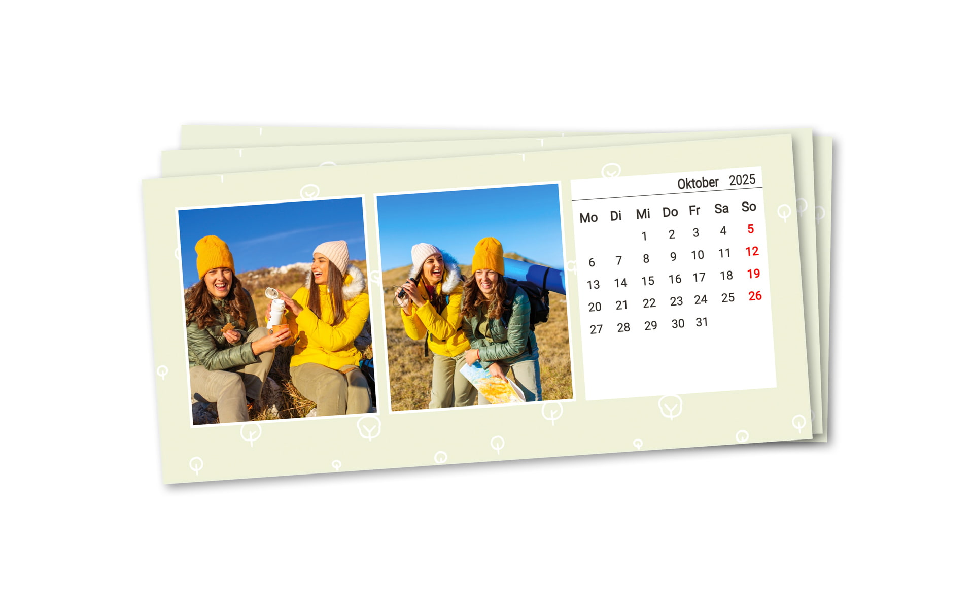 Aufstellkalender zum Selbstgestalten mit eigenen Fotos bei HappyFoto