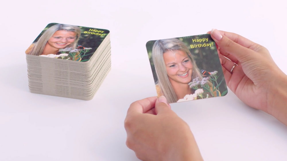 Bierdeckel Mit Foto Bedrucken Selbst Online Gestalten Happyfoto