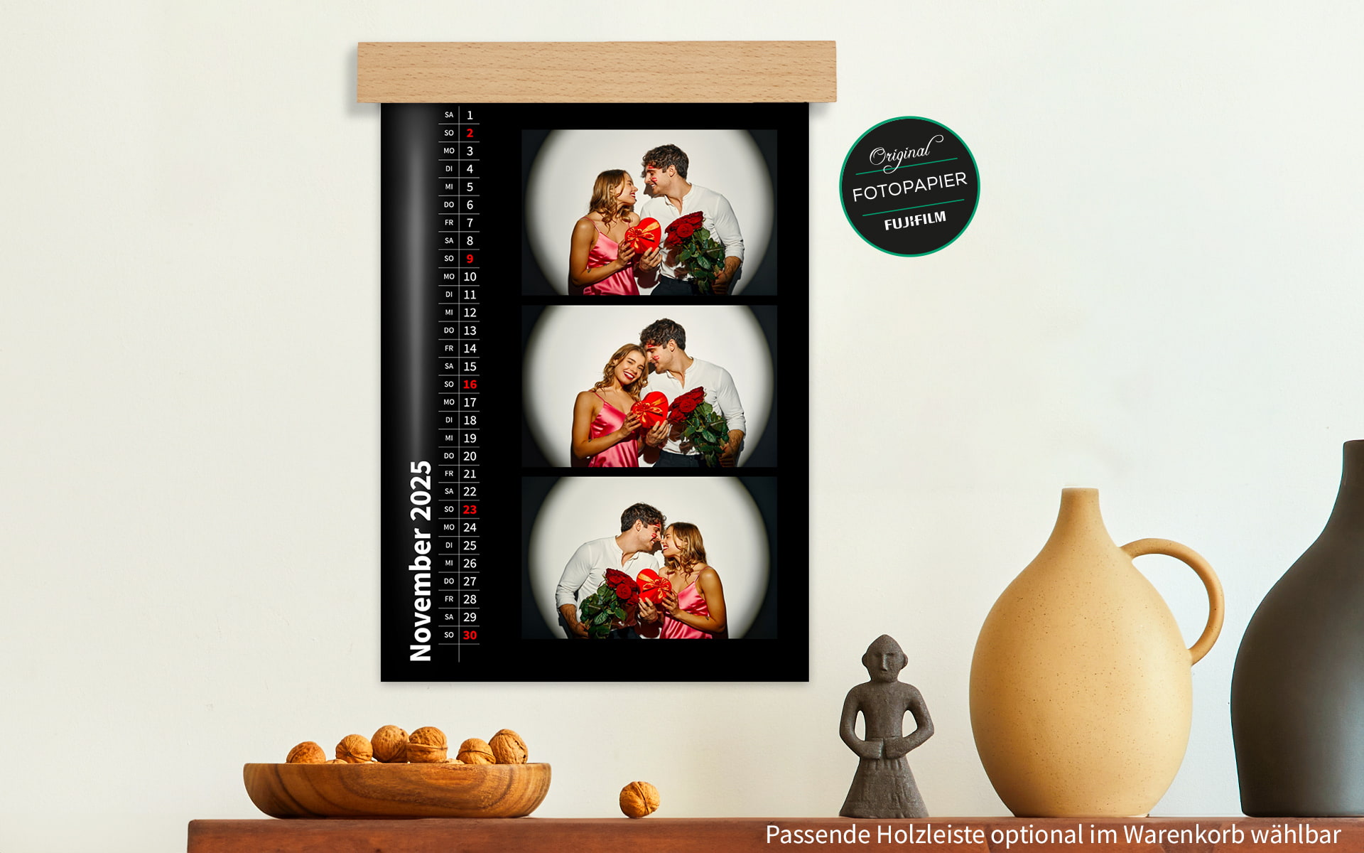 echtFoto-Wandkalender ca. A4 hoch von HappyFoto