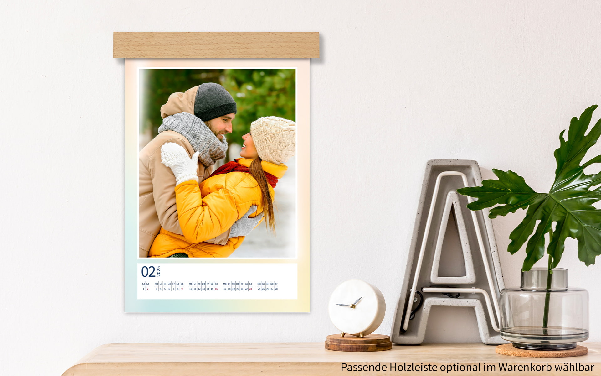 Foto-Wandkalender ca. A3 hoch mit Hochglanz-Veredelung von HappyFoto